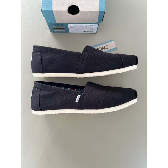 Toms Alpargata Black Canvas Women’s Size 7 - Picture 4 of 13